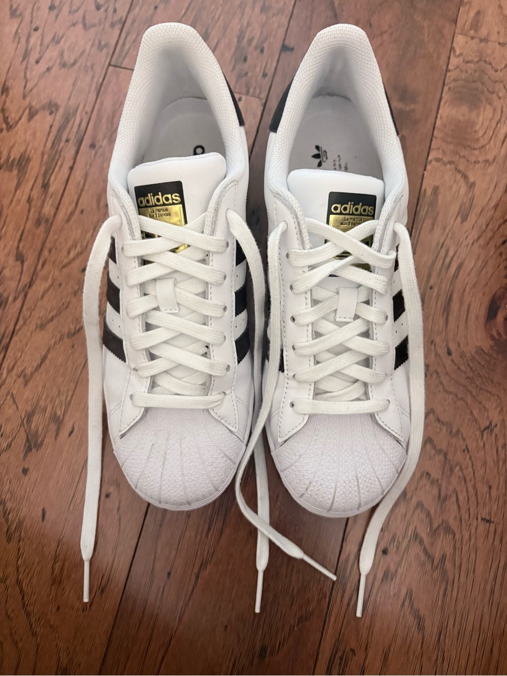 adidas White & Black Classic Sneakers
